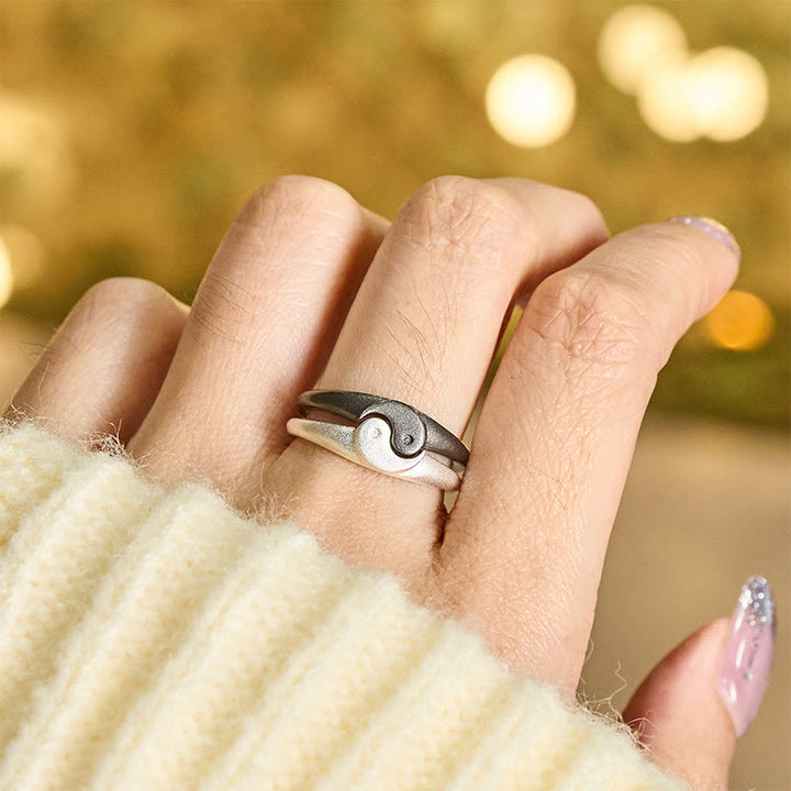 Ring Kupfer Yin Yang Harmonie getragen Fengshui Balance Energie