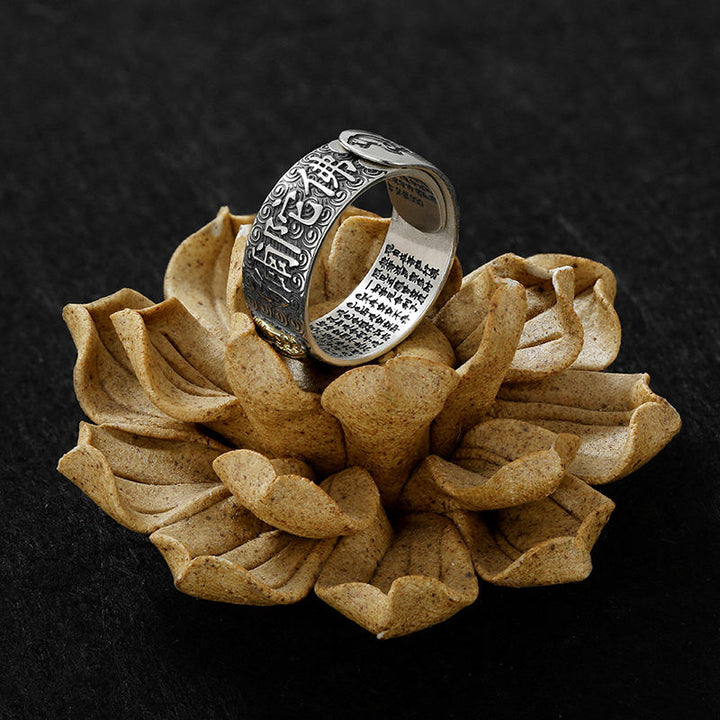 Silber Sternzeichen Ring Buddha Sternzeichen Wohlstand Glück Amulett Schutz