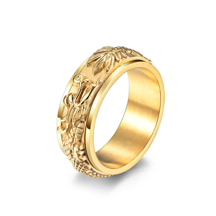 Ring Drachen Titanstahl