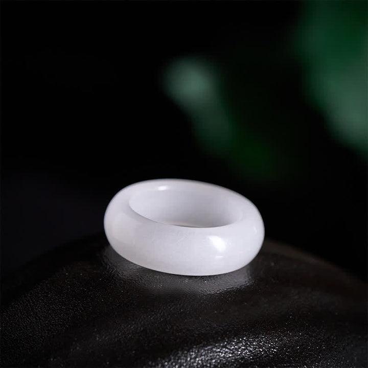 Ring aus Seidenjade Wohlstand Symbol Fengshui Glück Schutz