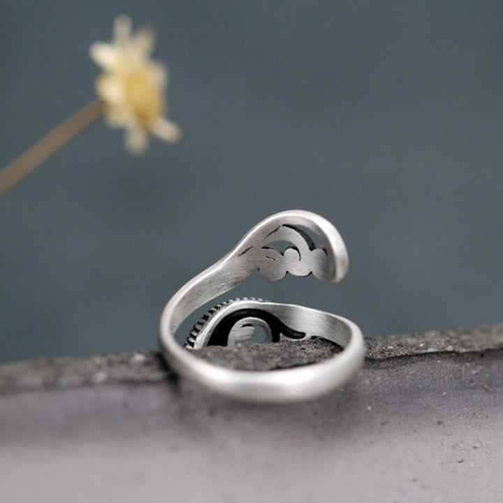 Ring 925 Silber Koi Fisch Glück Wohlstand Fengshui eleganter Schmuck