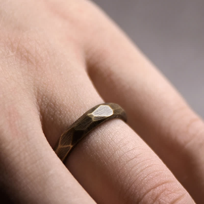 Pixiu Ring Kupfer tibetisches Design Fengshui Wohlstand Fingerring