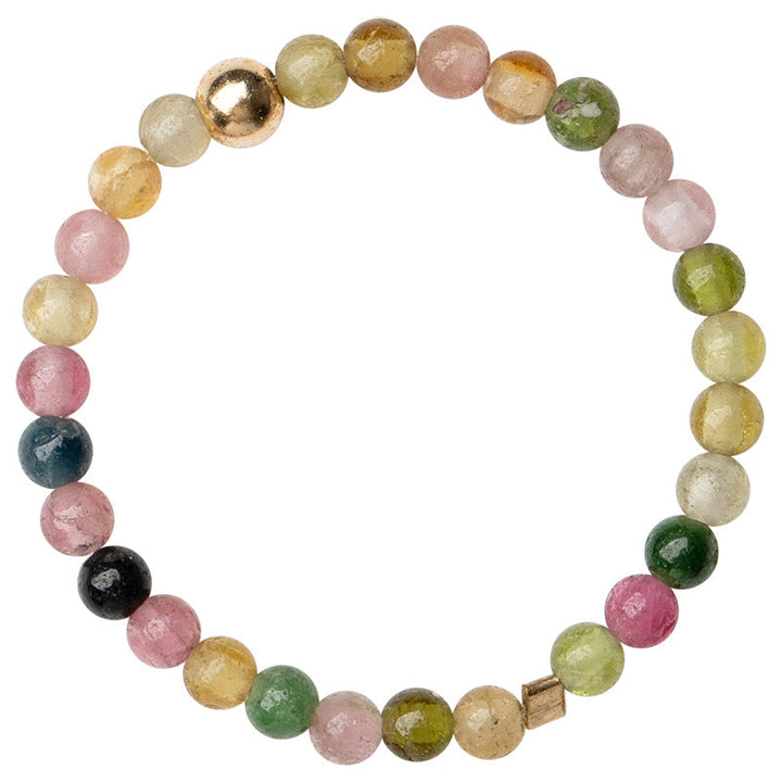 Ring Turmalin Liebe Positivität mit rosa Jade und Grünsteinen
