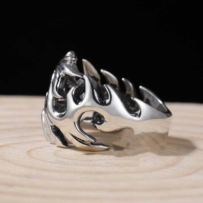 Ring Drachen aus Silber - Schutz & Stärke Fengshui Symbol Fingerring