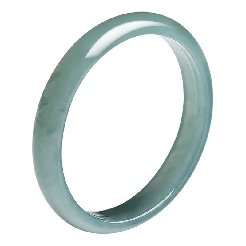 Grüner Jade Ring Wohlstand Schutz Glück Fengshui Bandring elegant