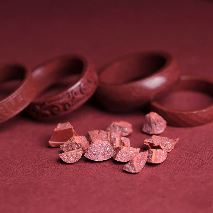 Zinnober Ring Om Mani Padme Hum Segen Rot Kristall Glück Schutz