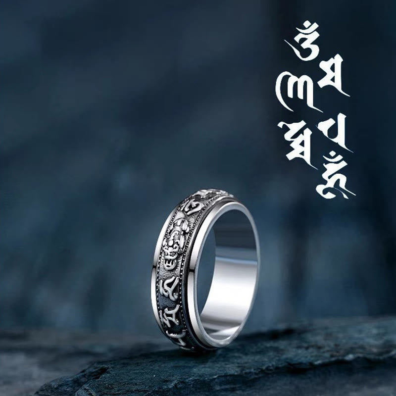 Ring Tibetisch Pixiu Om Mani – Wohlstand & Glück