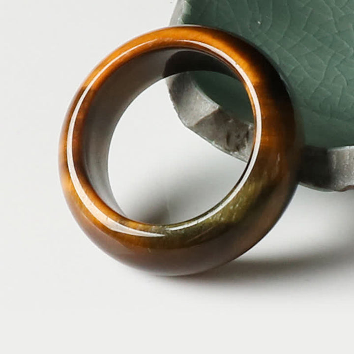 Tigerauge Ring Stärke Schutz Energie Glück Fengshui Kraftstein