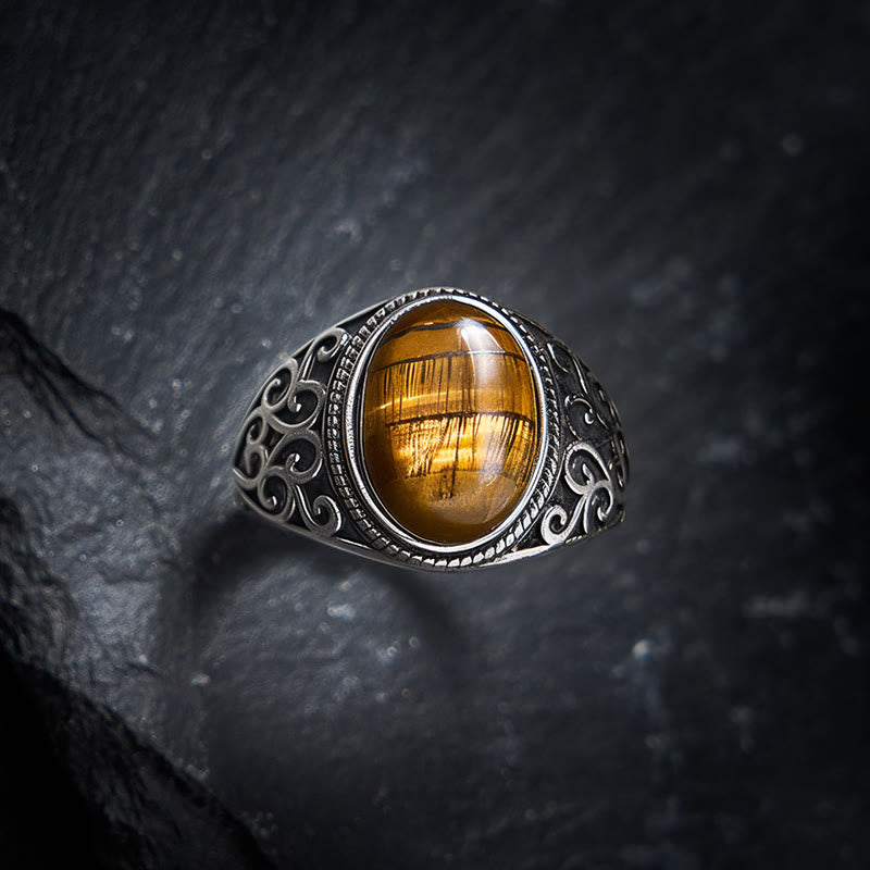 Ring Tigerauge Kupfer – Stärke