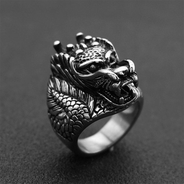 Ring Titanstahl Drachen – Harmonie