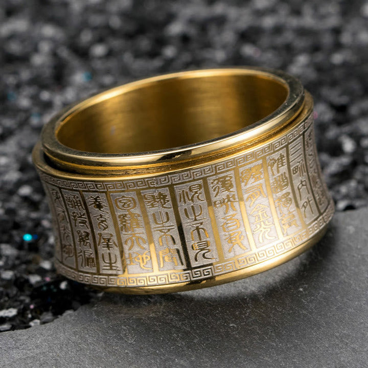 Ring Titanstahl Mantra Siegel – Balance