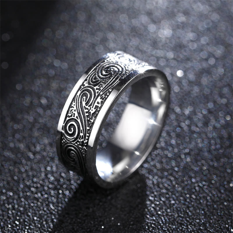 Ring Titanstahl Segenswolken – Wohlstand