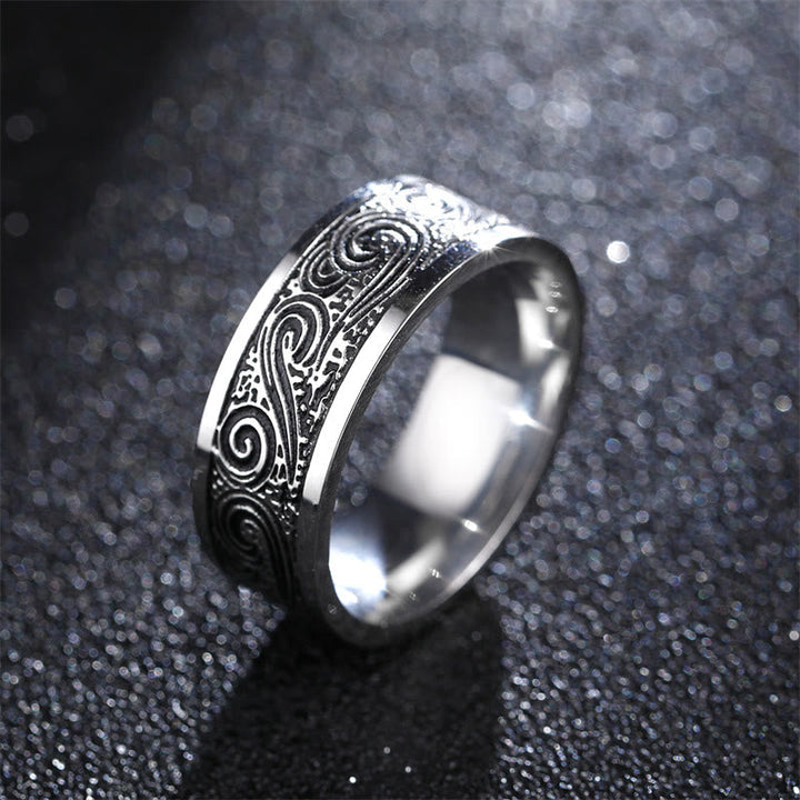 Ring Titanstahl Segenswolken – Wohlstand