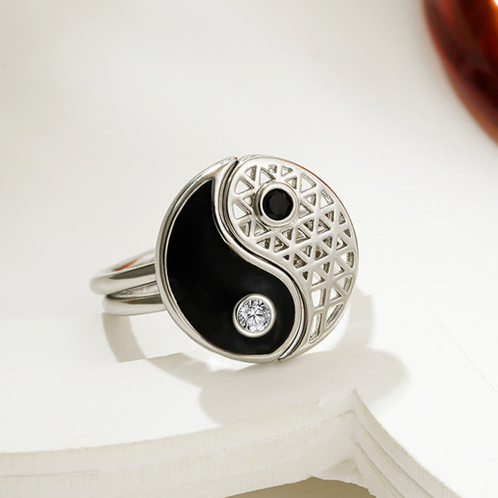 Ring Titanstahl Yin Yang Paar – Balance