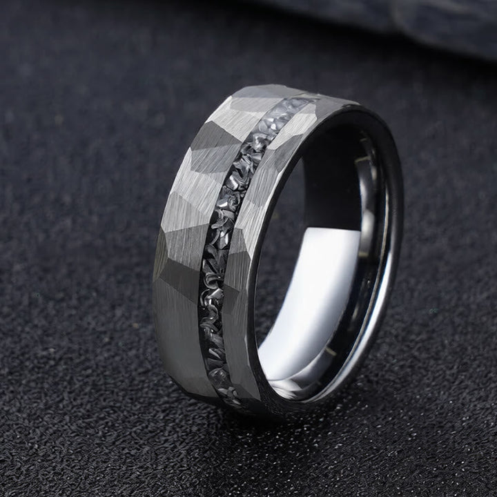 Ring Tungstenstahl Gehämmert – Stärke 21.4mm