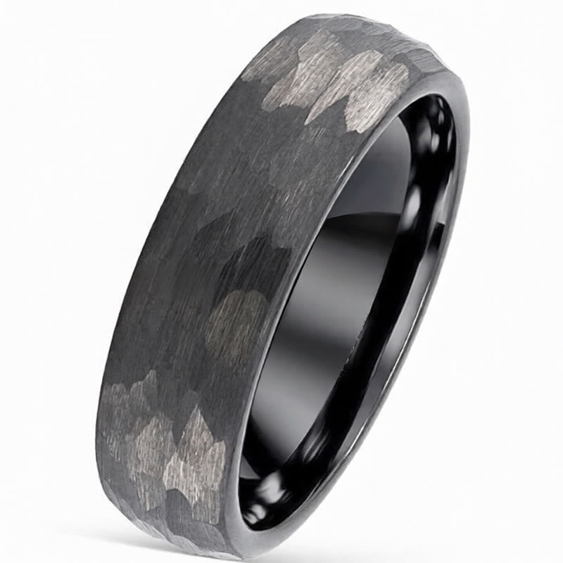 Ring Tungstenstahl Hammerschlag – Stärke Dark Gray