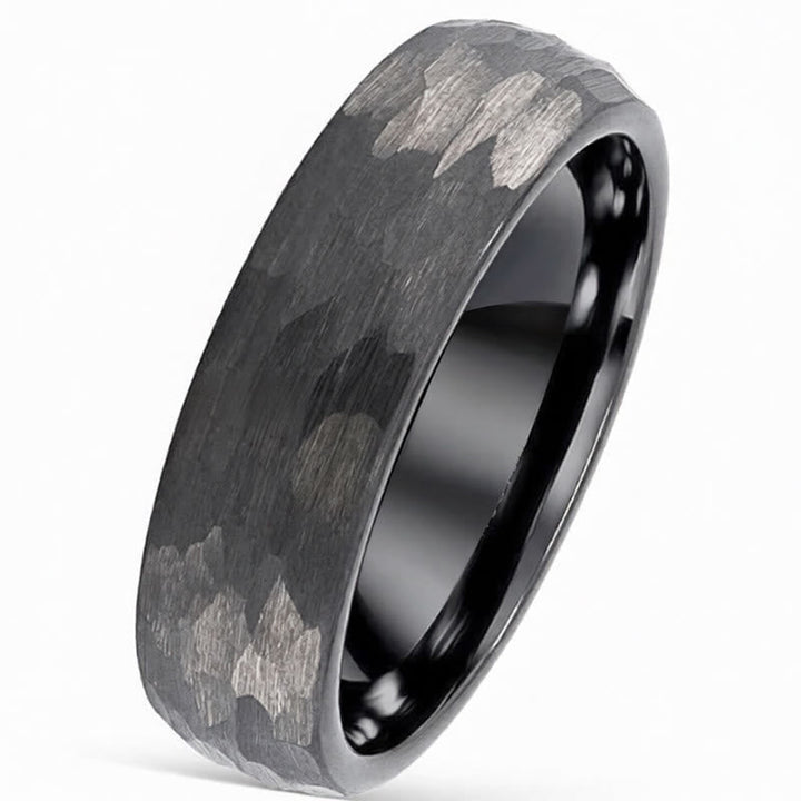 Ring Tungstenstahl Hammerschlag – Stärke Dark Gray