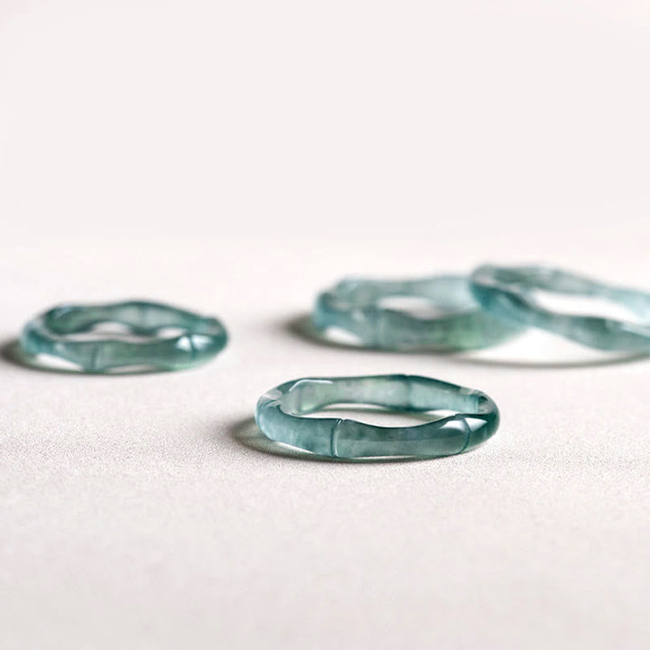 Jade Ringe Wohlstand Fülle Harmonie Glück Schutz Chakra Schmuck