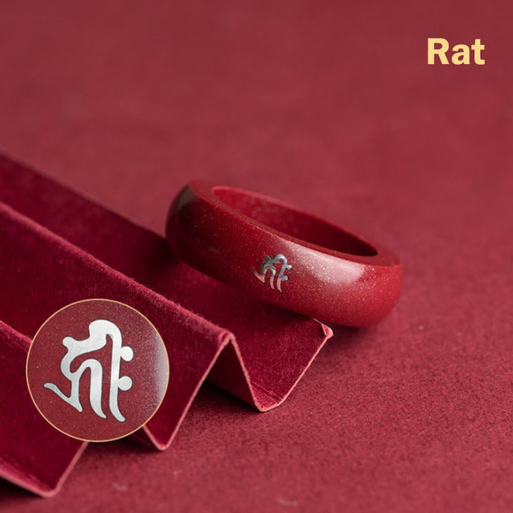 Ring Zinnober Chinesisches Pferdjahr – Segen Cinnabar Rat