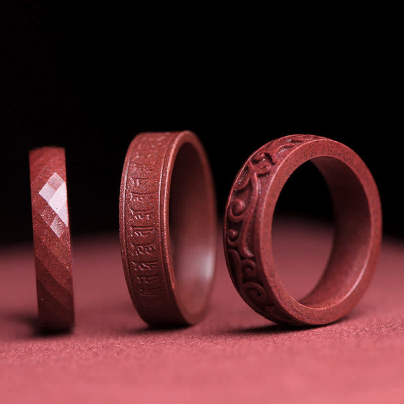 Zinnober Ring Om Mani Padme Hum Segen Glück Fingerring Schutz