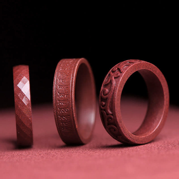 Zinnober Ring Om Mani Padme Hum Segen Glück Fingerring Schutz