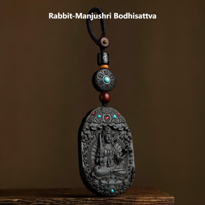 Schlüsselanhänger Natal Buddha Ebenholz – Segen