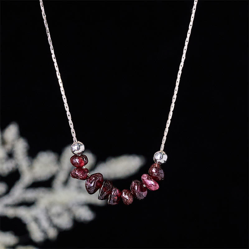 Kette Schwarzer Obsidian Rosenquarz – Stärke