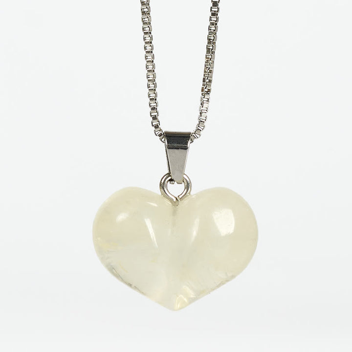 Kette Amethyst Topas Rosenquarz Herz – Balance
