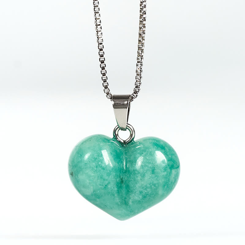 Kette Amethyst Topas Rosenquarz Herz – Balance