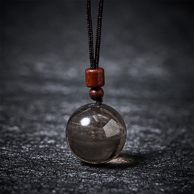 Kette Weisskristall Rosenquarz Tigerauge Rauchquarz – Schutz