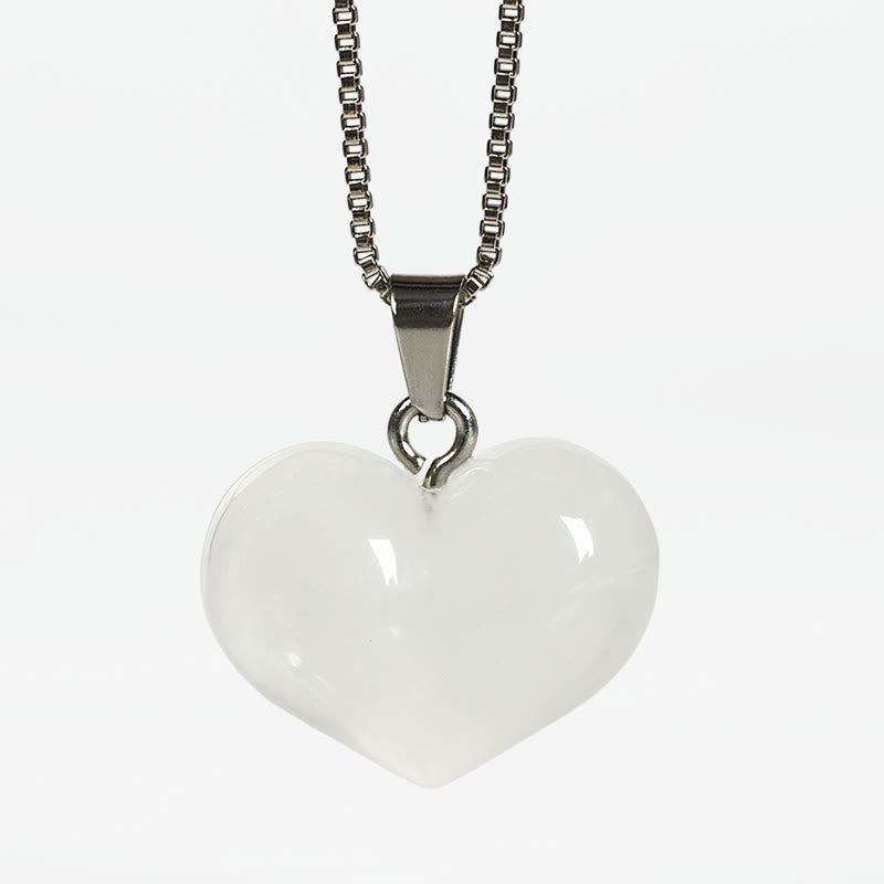 Kette Amethyst Topas Rosenquarz Herz – Balance