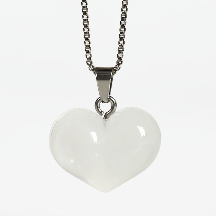 Kette Amethyst Topas Rosenquarz Herz – Balance