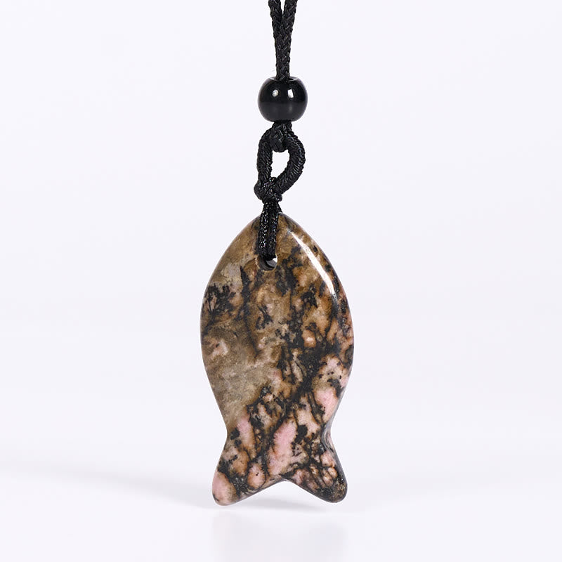Kette Rosenquarz Amethyst Topas Koi-Fisch – Erfolg