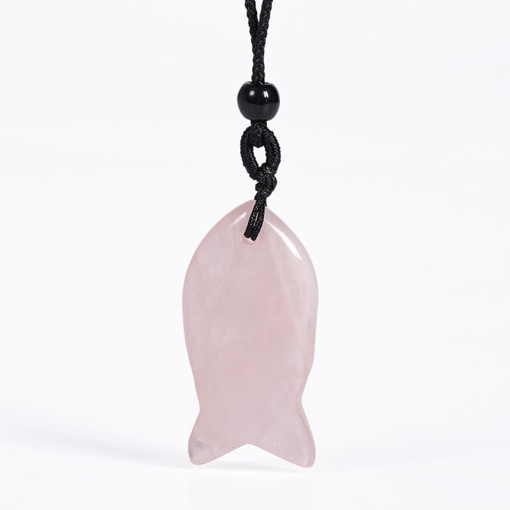 Kette Rosenquarz Amethyst Topas Koi-Fisch – Erfolg