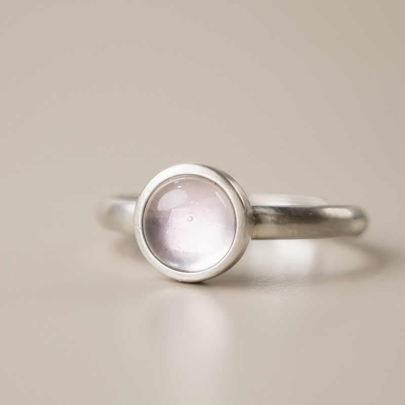 Ring 925 Silber Rosenquarz