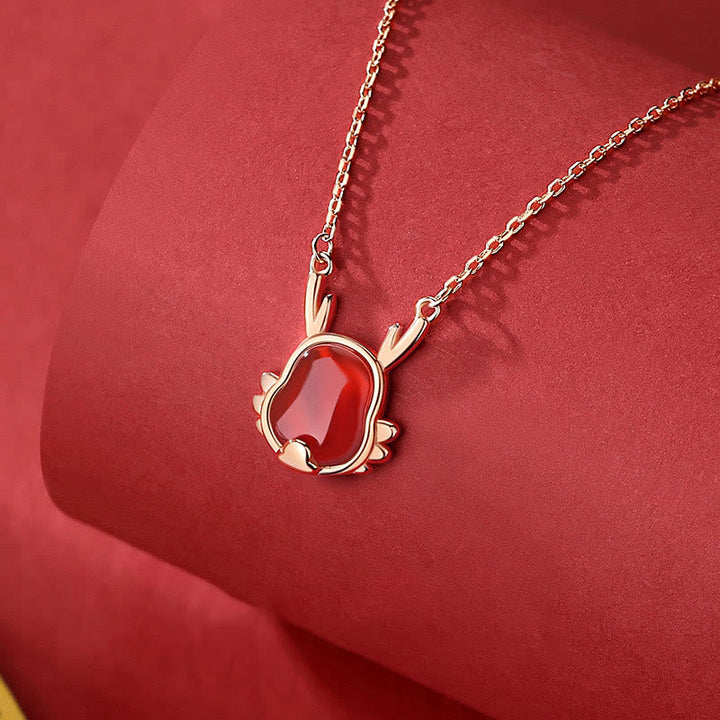 Ohrringe Drache Roter Achat – Stärke & Glück