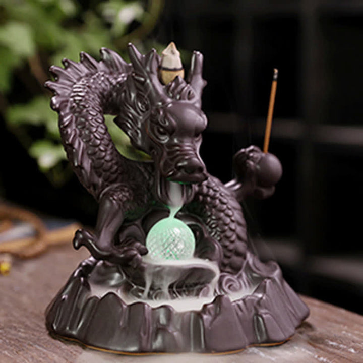 Rückfluss Räuchergefäß Drache Glücksbringer