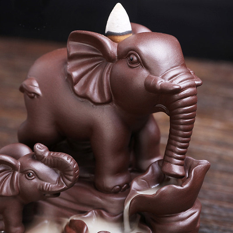 Rückfluss Räucherkegel Elefant Tibetisch Deko