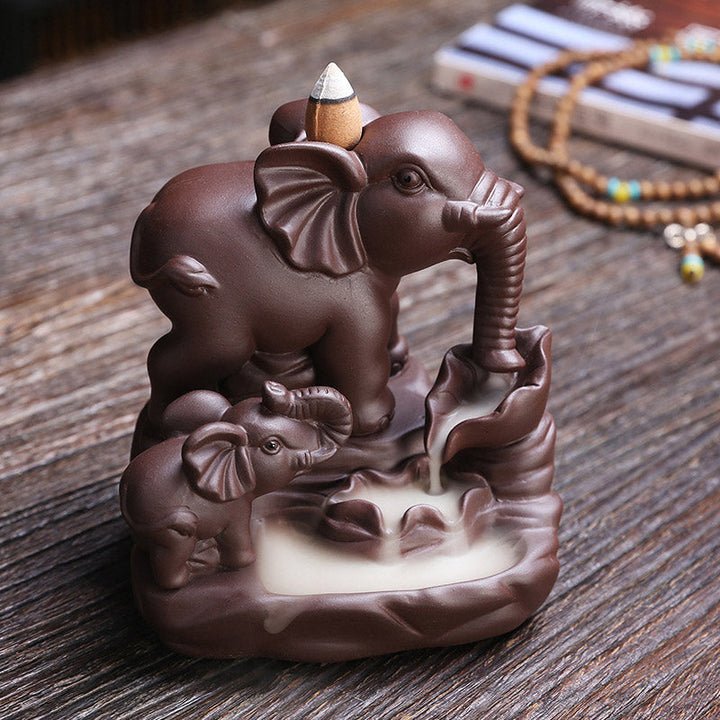 Rückfluss Räucherkegel Elefant Tibetisch Feng Shui