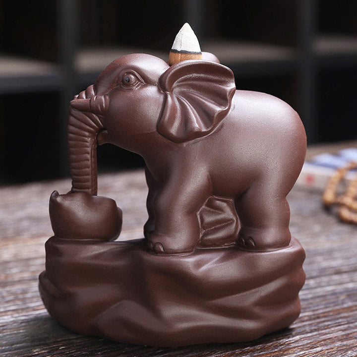 Rückfluss Räucherkegel Elefant Tibetisch Glücksbringer