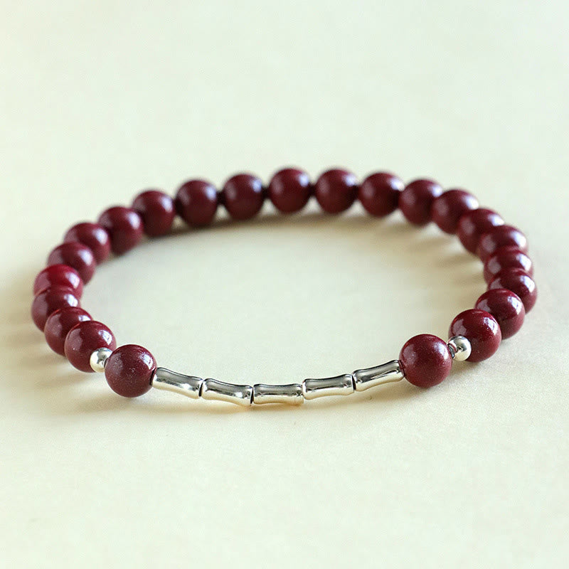 Armband 925 Silber Zinnober – Ruhe – Energie