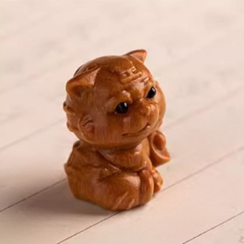 Schlüsselanhänger Sandelholz Bodhi Pferd Holzfigur handgeschnitzt Glücksbringer spirituell