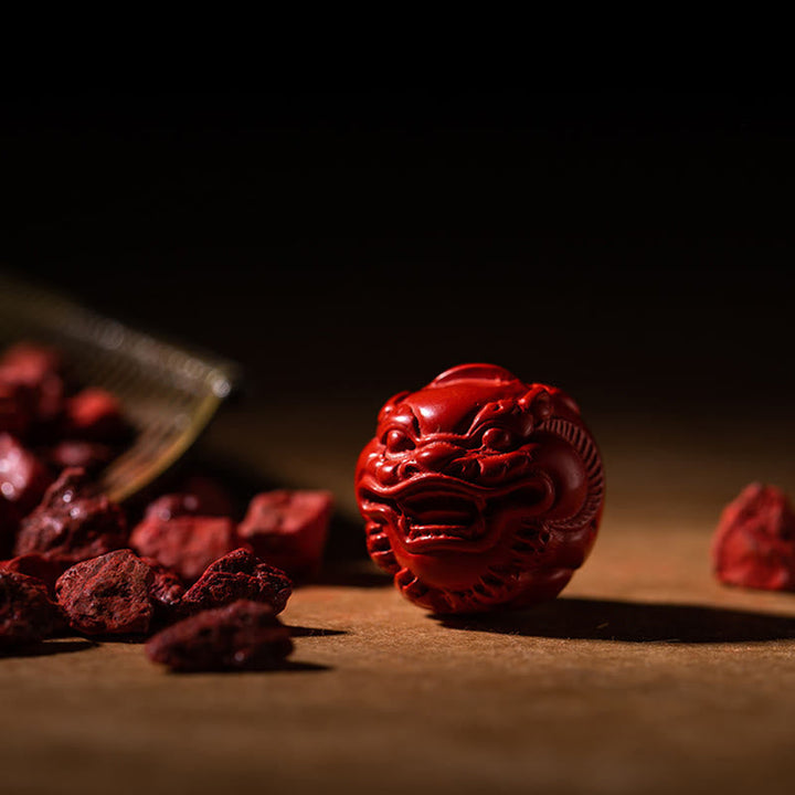 Pixiu Schlüsselanhänger Zinnober rot Feng Shui Schutz Glücksbringer spirituell