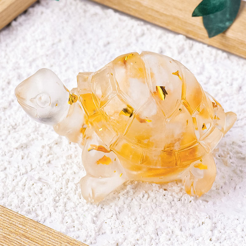 Schildkröte Deko Mini Kristall Feng Shui