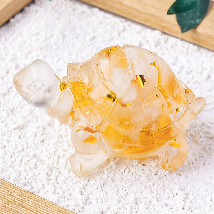Schildkröte Deko Mini Kristall Feng Shui