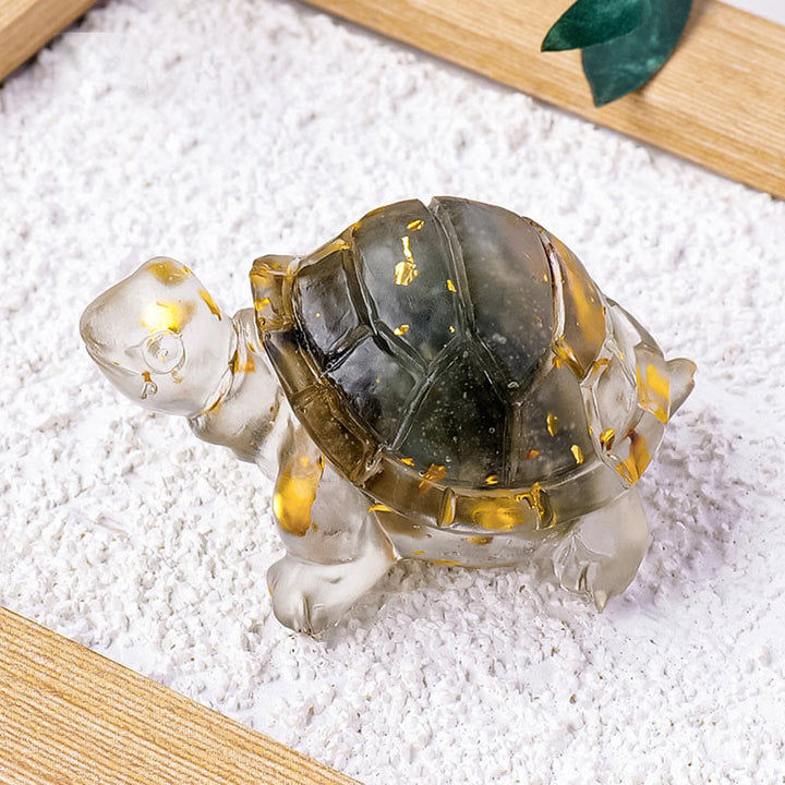 Schildkröte Deko Mini Kristall Glücksbringer