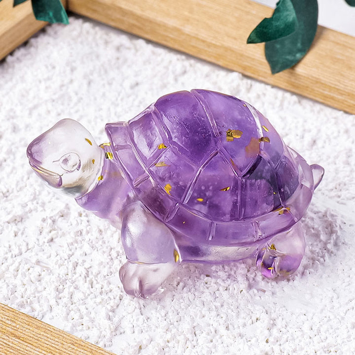 Schildkröte Deko Mini Kristall Statue