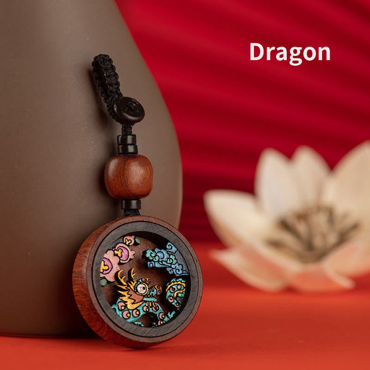 Schlüsselanhänger Drache Rosenholz – Ruhe Dragon(A flash sale)