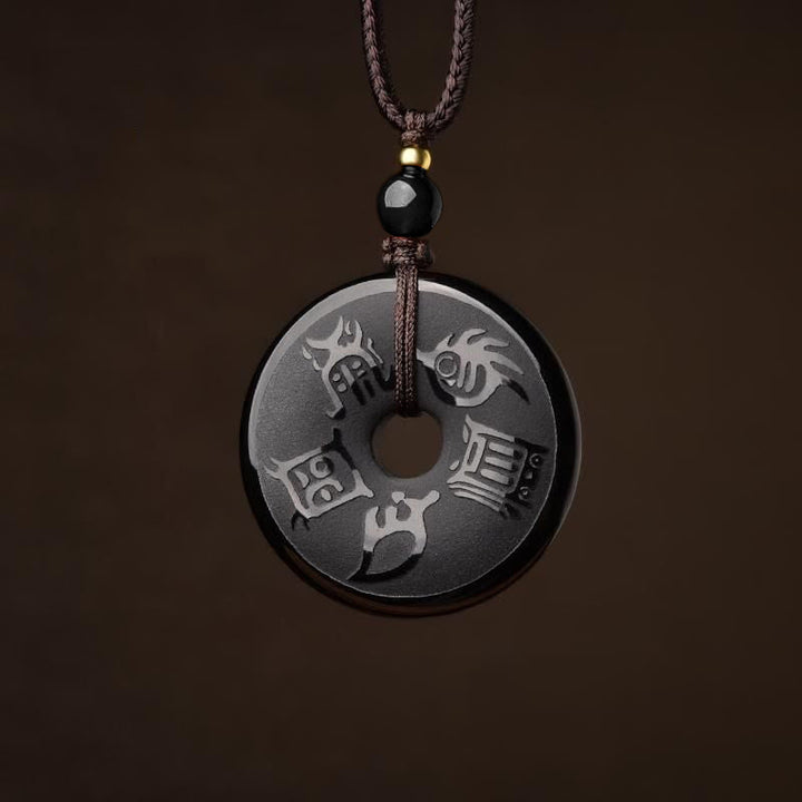 Schlüsselanhänger Obsidian – Kraft & Frieden Necklace
