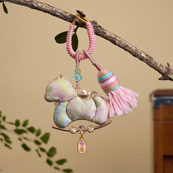 Schlüsselanhänger Pferd Kürbis – Freiheit & Wohlstand Pink Horse 12*3mm